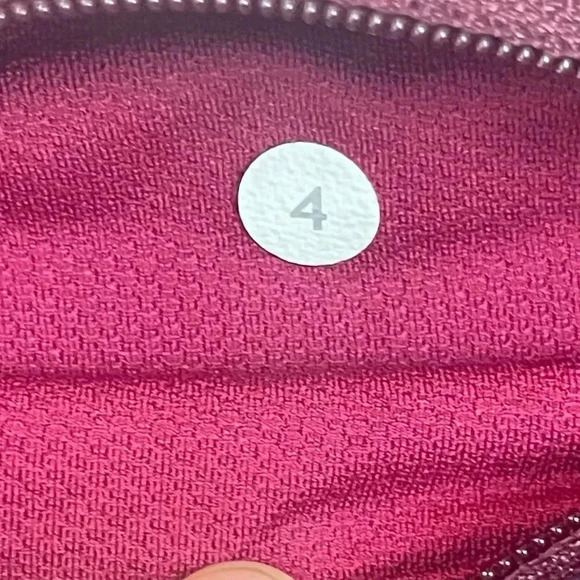 Lululemon Women's Size 4 Burgundy Berry Waistband Crop Leggings Active Yoga Run - Picture 4 of 6